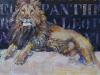 Panthera Leo 30x30x4. SOLGT